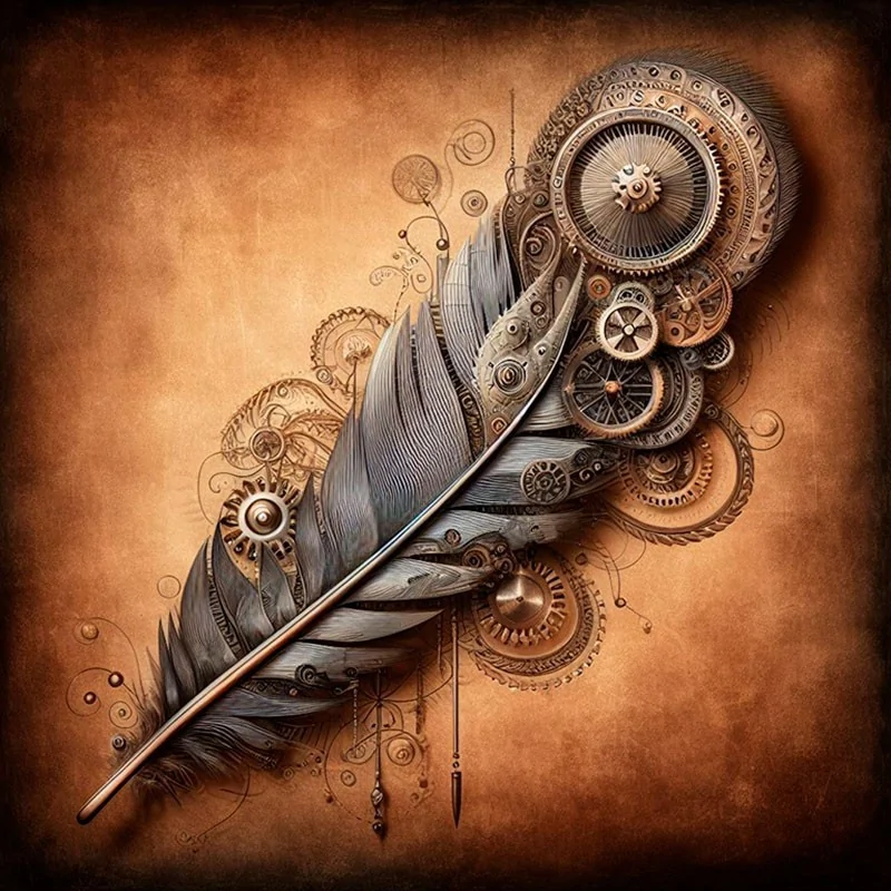 Pluma estilográfica Steampunk Arte y decoración Cuadros Decoración Arte Steampunk 